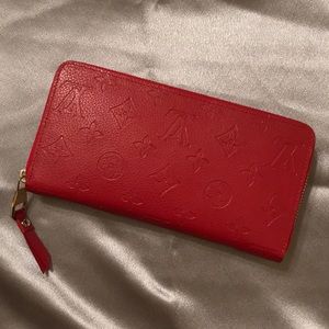 Red Louis Vuitton Wallet